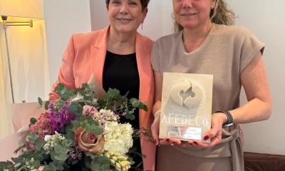 Reconocimiento a Paquita Planells Costa, presidenta de ASODIB y representante de MERCADONA.